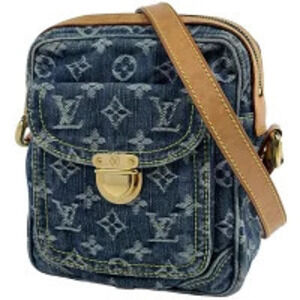 Louis Vuitton camera bag crossbody pochette shoulder Monogram denim blue
